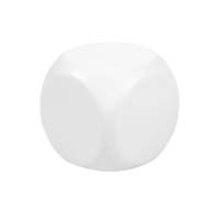Антистресс "Куб-приниматель решений"; белый; 6х6х6 см; вспененный каучук