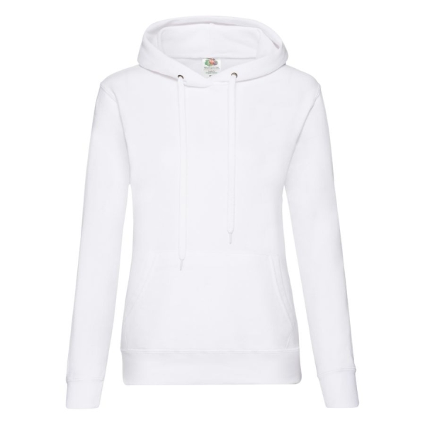 Толстовка "Lady Hooded Sweat ", белый_XL, 75% х/б, 25% п/э, 280 г/м2