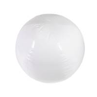 Мяч пляжный надувной; белый; D=40 см (накачан)