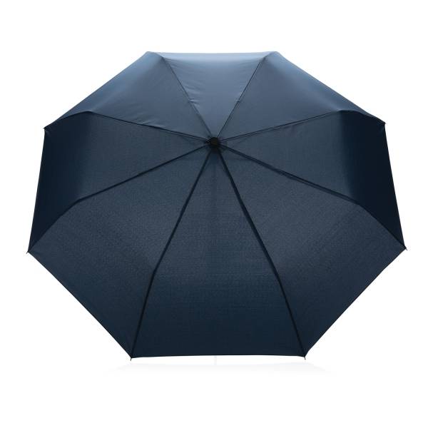 Компактный зонт Impact из RPET AWARE™ с бамбуковой рукояткой