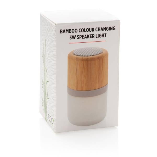 Беспроводная колонка Bamboo, меняющая цвет, 3 Вт