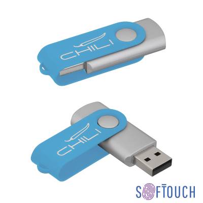 Флеш-карта "Vostok", объем памяти 16Gb, покрытие soft touch