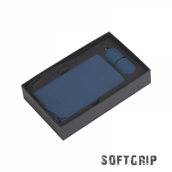 Набор "Камень" на 2 предмета, 4000 mAh /16Gb, с покрытием soft grip