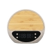 Настольные часы "Smiley" с беспроводным (10W) зарядным устройством и будильником, пшеница/бамбук/пластик