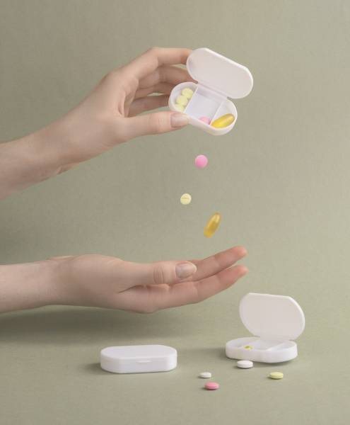 Таблетница "Pill house" с антибактериальной защитой