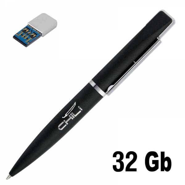 Ручка шариковая "Callisto" с флеш-картой 32Gb (USB3.0), покрытие soft touch