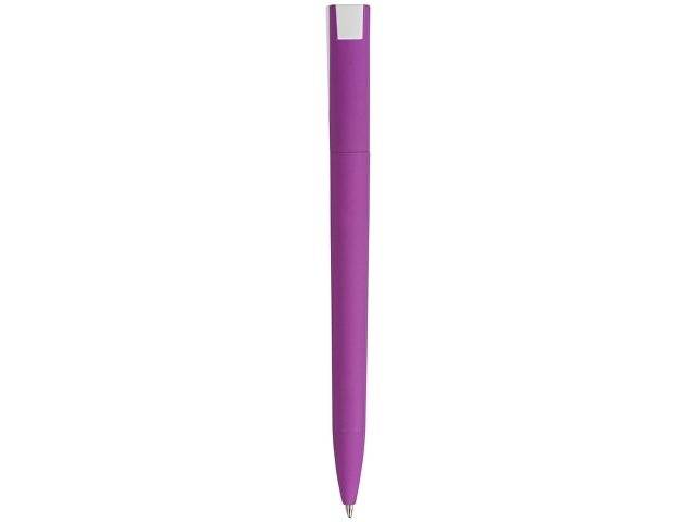 Ручка пластиковая soft-touch шариковая «Zorro», фиолетовый/белый