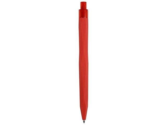 Ручка шариковая QS 20 PRT "софт-тач", красный