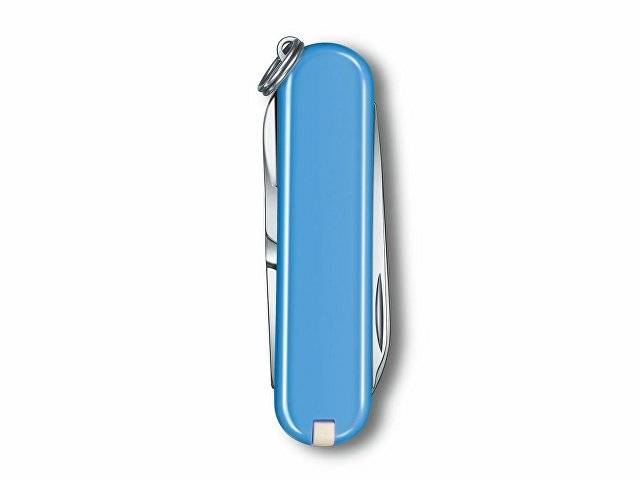 Нож-брелок VICTORINOX Classic SD Colors "Summer Rain", 58 мм, 7 функций, голубой