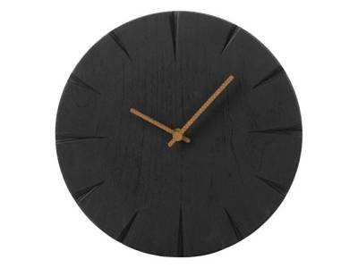 Часы деревянные "Helga", 28 см, черный