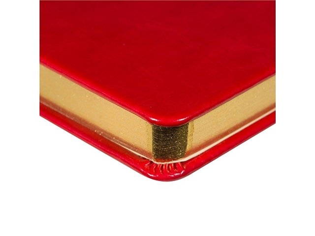 Ежедневник недатированный А5 "Megapolis Nebraska", красный с золотым обрезом
