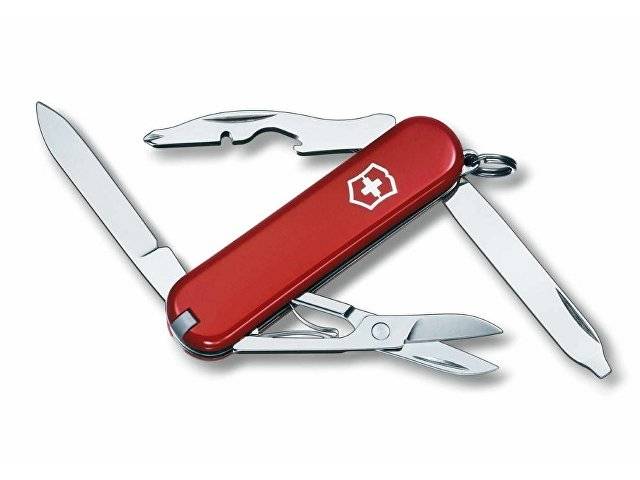 Нож-брелок VICTORINOX Rambler, 58 мм, 10 функций, красный