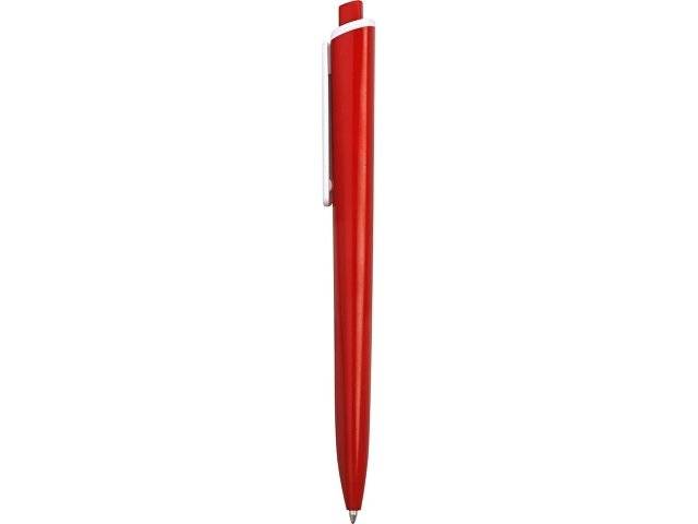 Ручка пластиковая трехгранная шариковая «Lateen», красный/белый