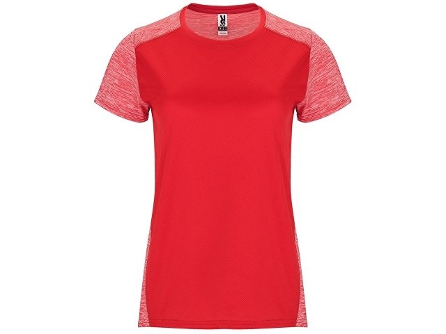 Спортивная футболка "Zolder" женская, красный/меланжевый красный