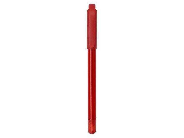Ручка шариковая пластиковая "Delta" из переработанных контейнеров, красная