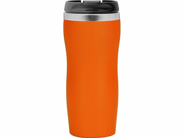 Термокружка "Double wall mug C1", soft touch, 350 мл, оранжевый