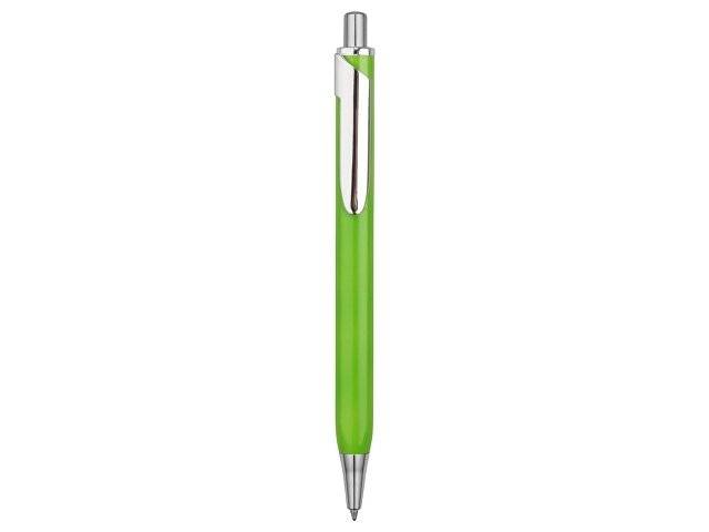 Ручка металлическая шариковая трехгранная «Riddle», зеленое яблоко/серебристый
