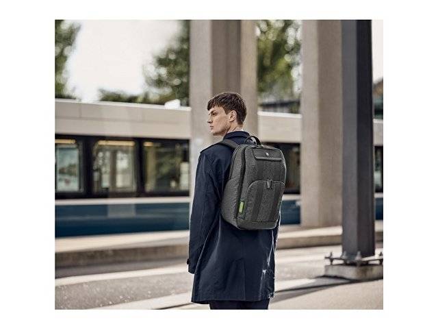 Рюкзак VICTORINOX Architecture Urban 2 Deluxe Backpack 15”, серый, полиэстер/кожа, 31x23x46 см, 23 л