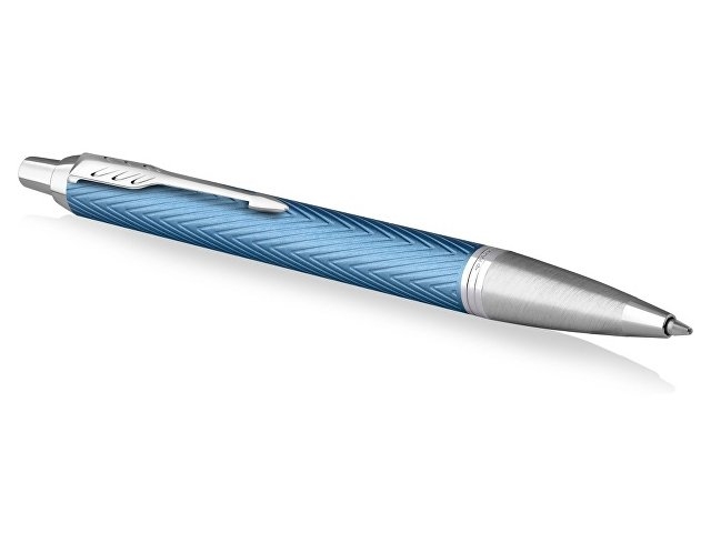 Шариковая ручка Parker IM Premium K318  Blue Grey CT, стержень: M, цвет чернил: blue, в подарочной упаковке.