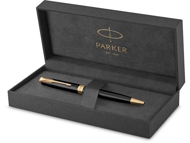 Ручка шариковая «Parker Sonnet Core Black Lacquer GT», черный/золотистый
