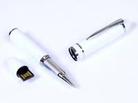 USB-флешка на 64 ГБ в виде ручки с мини чипом, белый