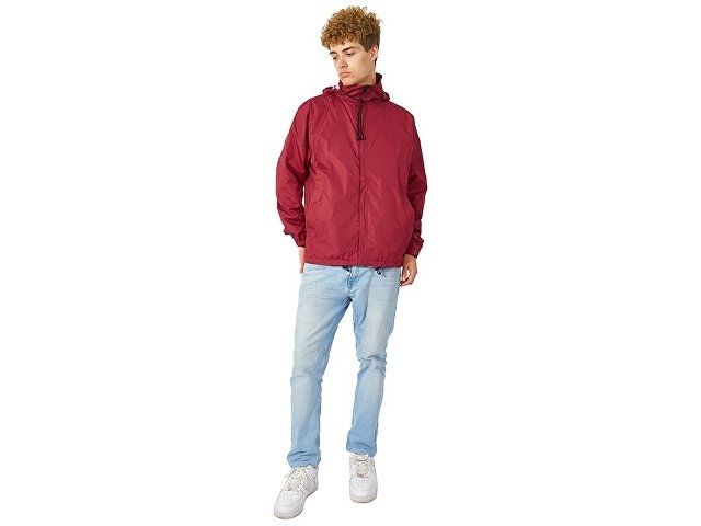 Куртка мужская с капюшоном "Wind", красный