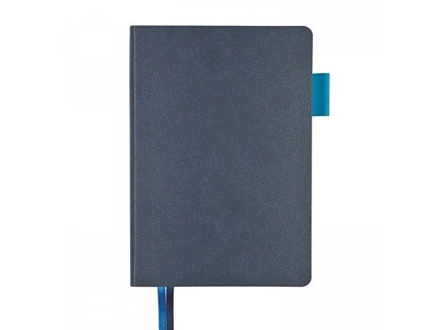 Ежедневник недатированный А5 «Boston», темно-синий (голубой обрез)
