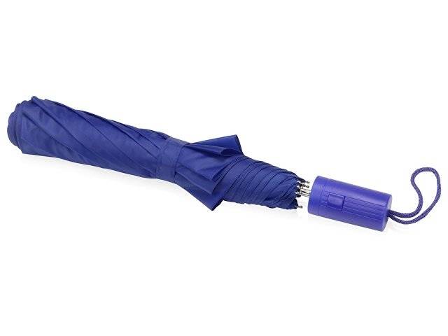 Зонт складной "Tulsa", полуавтоматический, 2 сложения, с чехлом, синий