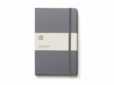 Записная книжка Moleskine Classic (в линейку) в твердой обложке, Pocket (9x14см), серый