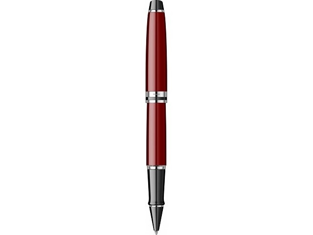 Ручка-роллер Waterman Expert Dark Red Lacquer CT Black, стержень: Fblk