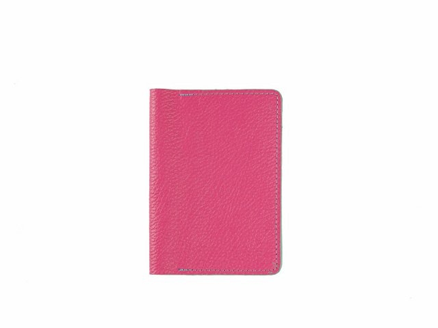 Обложка для паспорта Valerie Concept PSC8, фуксия/бирюзовый