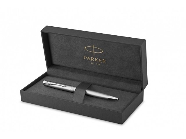 Шариковая ручка Parker Sonnet Stainless Steel CT, толщина линии M, цвет чернил черный, в подарочной упаковке