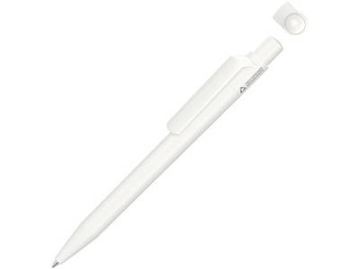Ручка шариковая из переработанного пластика с матовым покрытием "ON TOP RECY", белый