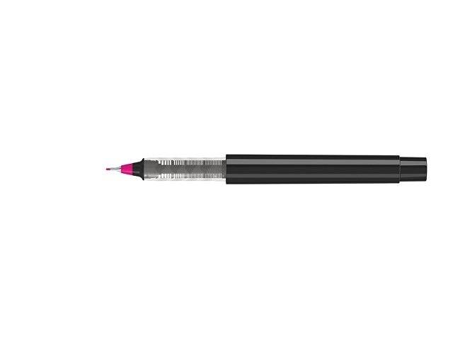 Капиллярная ручка в корпусе из переработанного материала rPET "RECYCLED PET PEN PRO FL», черный с розовым