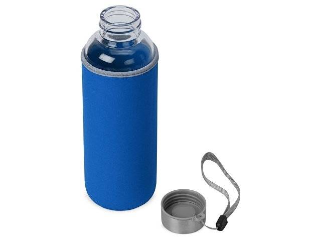 Бутылка для воды "Pure" c чехлом, 420 мл, синий
