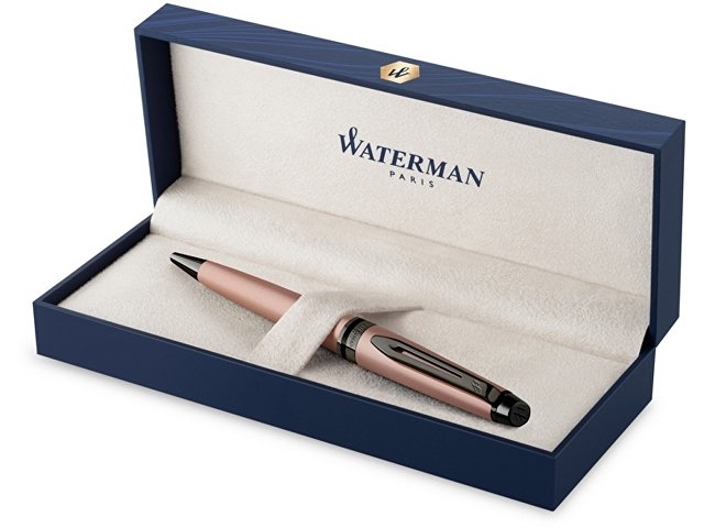 Шариковая ручка Waterman Expert Rose Gold, цвет чернил Mblue,  в подарочной упаковке