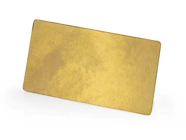 Значок металлический «Прямоугольник» закругленные углы, золотистый