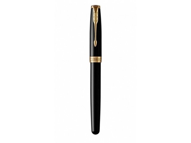 Перьевая ручка Parker Sonnet Black Lacquer GT, перо: F или М , цвет чернил: black, в подарочной упаковке