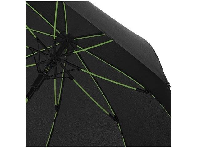 Зонт трость "Spark" полуавтомат 23", черный/лайм