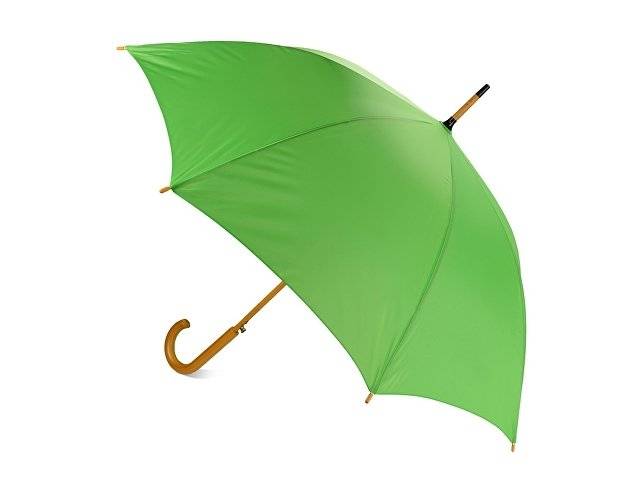 Зонт-трость полуавтоматический с деревянной ручкой