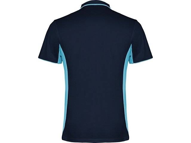 Рубашка поло "Montmelo" мужская с длинным рукавом, нэйви/небесно-голубой