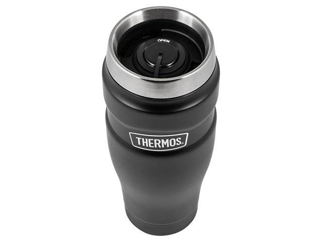 Кружка-термос из нерж. стали тм THERMOS SK1005BK (Matte Black) 0.47L, черный