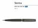 Ручка "Sienna" шариковая  автоматическая, черный металлический корпус, 1.0 мм, синяя