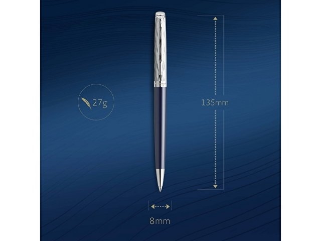 Шариковая ручка Waterman Hemisphere22 SE Deluxe Blue CT, стержень: M, цвет: Blue, в подарочной упаковке