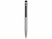Ручка-стилус металлическая шариковая «Poke», серебристый/черный