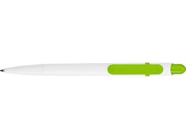 Ручка шариковая "Этюд", белый/зеленое яблоко