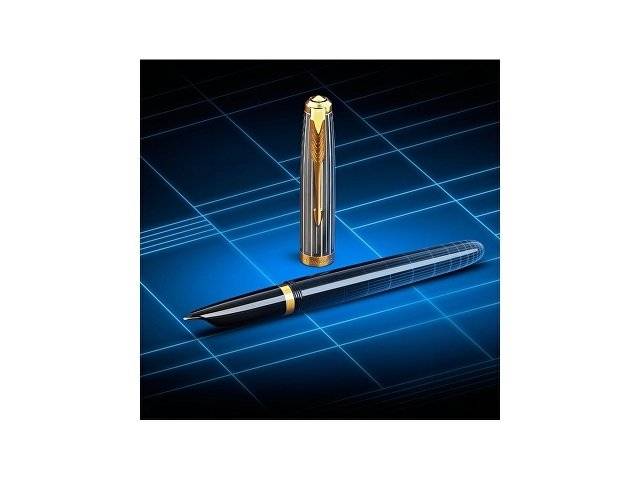 Перьевая ручка Parker 51 Premium Black GT, перо: M/F, чернила: Black,Blue, в подарочной упаковке
