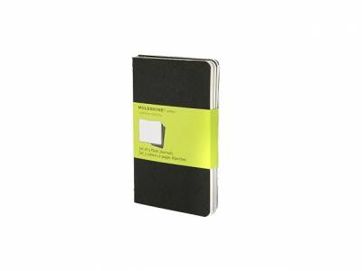 Записная книжка Moleskine Cahier (нелинованный, 3 шт.), Pocket (9х14см), черный