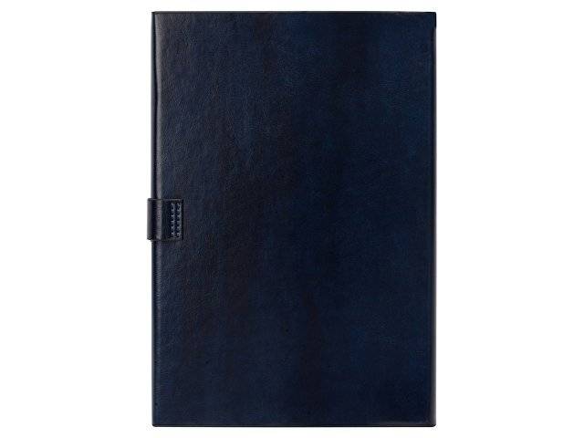 Бизнес-блокнот А5 с клапаном «Fabrizio», 80 листов, темно-синий