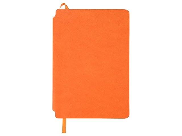 Блокнот «Notepeno» 130x205 мм с тонированными линованными страницами, оранжевый